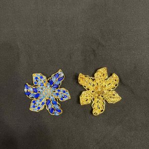 Seablue Flower Brooche