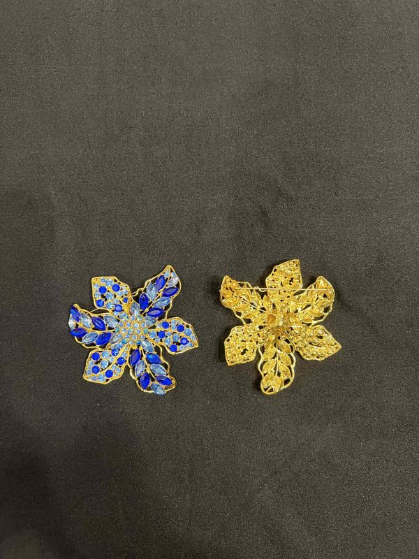 Seablue Flower Brooche